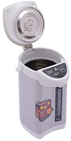 ACROSSPART Wasserkocher Edelstahl 4 Liter Elektro Thermopot Wasserkocher Heißwasserspender Thermoskanne Edelstahl Wassertank Elektrische mit Doppelwandig Warmhaltefunktion