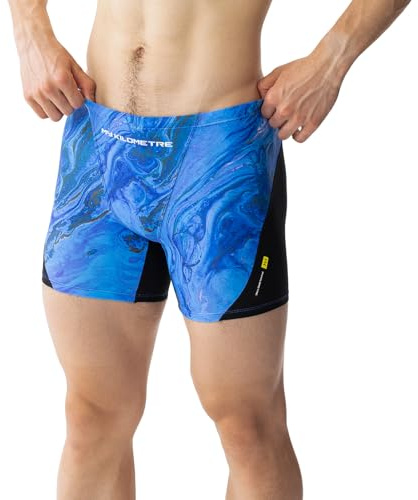 MY KILOMETRE Bañador Boxer con Cordón para Hombre - Corta Jammer de Natación Competición Profesional con Secado Rápido, Larga Duración y Resistente al Cloro