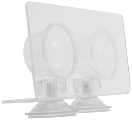 ibasenice Gamelle pour Reptiles avec Double Compartiment pour Eau et Nourriture Fixée par Ventouse Étanche pour Terrarium Convient à Geckos et Lézards