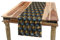 ABAKUHAUS Art Deco Tischläufer, Honigwabe Inspiriertes Art, Esszimmer Küche Rechteckiger Dekorativer Tischläufer, 40 x 225 cm, Sandbraun Blau grau Kakao