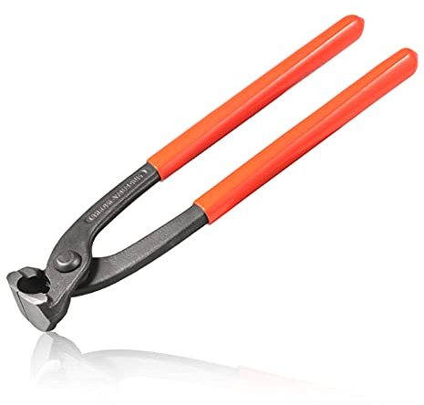 LEONTOOL Ear Clamp Pliers 10 Inches Ear Clamp Pincers Front Jaw Only Clamp Crimper Tool for Water Pipe Plumbing Use