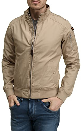 Schott Nyc Kenny, Giacca Uomo, Beige (Lt.Beige), M