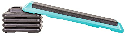 The Step Club Size Platform With Two (2) Freestyle Risers and Two (2) Original Risers,Teal