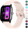 AK Straps Compatible with Amazfit GTS 2 Mini/GTS 4 / GTS 4 Mini/GTS 3 / GTS 2 / GTS 2e, 20mm Soft Silicone Sport Replacement for Amazfit Bip 3 Pro/Bip 3/Bip U Pro/Bip Lite/Bip S/Bip U(Nude Pink)