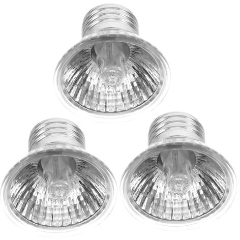Angoily 3pcs Pet Insulation Light Bulb Heating Lamp Bulb Use in Aquarium for Lizard
