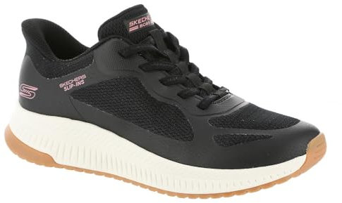 Skechers Damen BOBS Squad 4 Staple Look Sneaker, Black, 39 EU