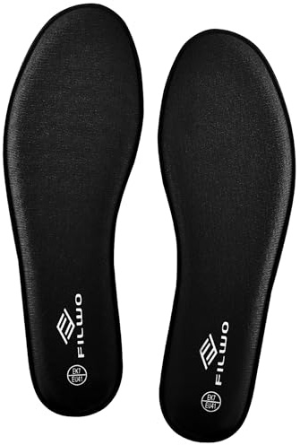 Flow Memory Foam Insoles for Women and Men - Comfort Insoles Cushioned Shoe Insoles for Trainers Sneakers Sports Shoes Work Boots and Walking Shoes Comfort Inner Soles, UK 4, Women