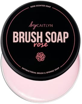 By Caitlyn Antibacterial Brush & Sponge Soap (Rose Scent) – Deep Clean Makeup Brush & Sponge Cleaner – Gentle, Effective & Fast-Drying Formula for Hygienic Beauty Tools. Available in 6 Scents.