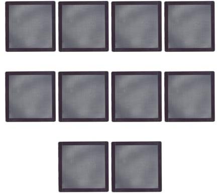 10 St 140 Mm Fodral Fläkt Magnetisk Dammfilter PVC Mesh, Svart Datorfodral Fläkt Damm Mesh Lock med Magnetram, PC-fodral Kylare Fläkt Damm Mesh Grillar för PC Strömförsörjning