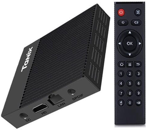 Amlogic S905X4 X4 Pro Android 11.0 4 Go de RAM 64 Go de ROM Prend en charge 2.4G 5G Dual WiFi/BT 4.0/8K/3D/H.265 100M