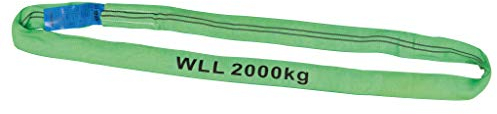 PETEX 47202213 Round Sling Working Load (WLL) = 2 t Green, 2 m