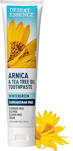 Desert Essence - Carrageenan Free Arnica & Tea Tree Oil Toothpaste Wintergreen - 6.25 oz.
