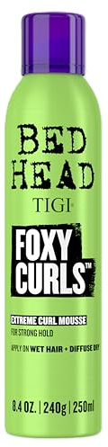 Bed Head by TIGI Foxy Curls Extreme Curl Mousse, Curl-Defining and Anti-Frizz Styling Mousse for Strong Hold, 8.4 oz