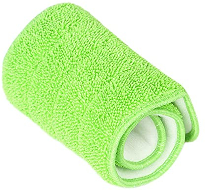 Almohadilla de trapeador en aerosol de microfibra para limpieza de pisos, Paño de trapeador práctico reemplazado para trapeador en aerosol Limpieza de polvo doméstico de limpieza (Verde)