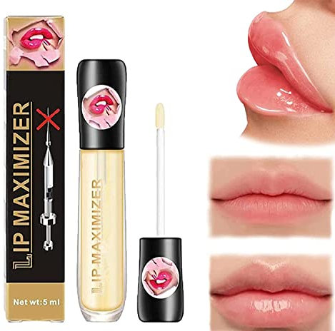 Lip Plumper,Vitamin E Lip Plumping Serum,Lip Maximizer Hyaluronic Lip Plumper,Lip Plumping Serum Instant Lip Filler,Plumping Lip Oil Lip Enhancer Plumper Lip Care Serum (1pcs)