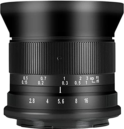 7Artisans - Lente de Enfoque Manual APS-C de 12 mm F2.8 Mark Ⅱ Ultra Gran Angular APS-C Compatible con cámaras Sony E-Mount Mirrorless A6500 A6300, Color Negro