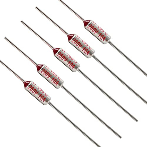5 Pcs Electric Pressure Cookers Thermal Fuses, 185 Celsius Thermal Fuses, Compatible With All Models, Instant Pot 4, 6, 8, and 10 Quart Power Quick Pot Multi Cooker Y4D-36, Y6D-36, Y8D-36, Y10D-36
