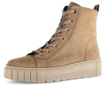 Gabor Damen Schnürstiefeletten, Frauen Stiefeletten,Komfortable Mehrweite (H),uebergangsschuhe,uebergangsstiefel,nut (Mel.),38 EU / 5 UK