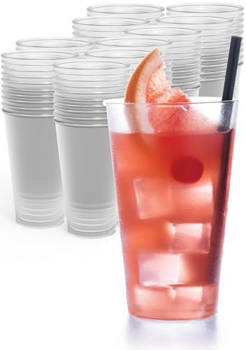 Tom Hugh 100 Stück Mehrwegbecher (Gefrosted)