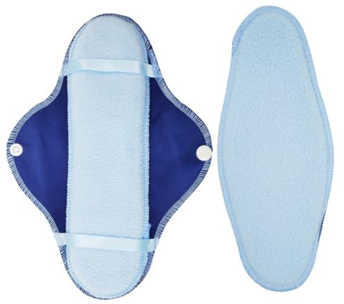 Vaguelly 8stücke Wiederverwendbare Für Menstruation Tragbar Und Faltbar Mit Hoher Saugfähigkeit Inklusive Reißverschlusstasche Für Aufbewahrung