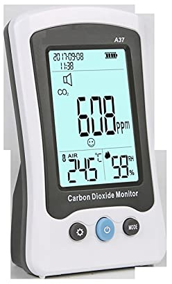 Detector de gas, A37 HOGAR AIR AIR MONITOREO DE MONITOREO C02 Detección de dióxido de carbono Detector,Respuesta rápida