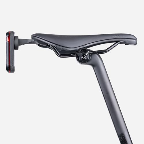 beSmart.bike - Cykelbakljushållare för Sadelstolpe, 3D-Printad i Kolfiber, Cykelbelysningshållare för Bontrager/Trek sadel, Kompatibel med Garmin Varia 515, storlek M