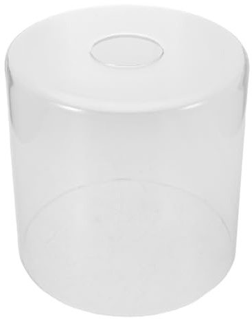 FIXOSHEE Paralume in Vetro Cilindrico Trasparente senza Bordo 150X150Mm per Lampade a Sospensione E27 Copertura Sostitutiva Resistente al Calore in Vetro Borosilicato per Applique da