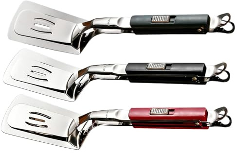 Pinzas para parrilla para hornear - Alicates de acero inoxidable | Espátula de pinzas para para camping, cocina, picnic al aire libre, restaurante | Herramienta de cocina