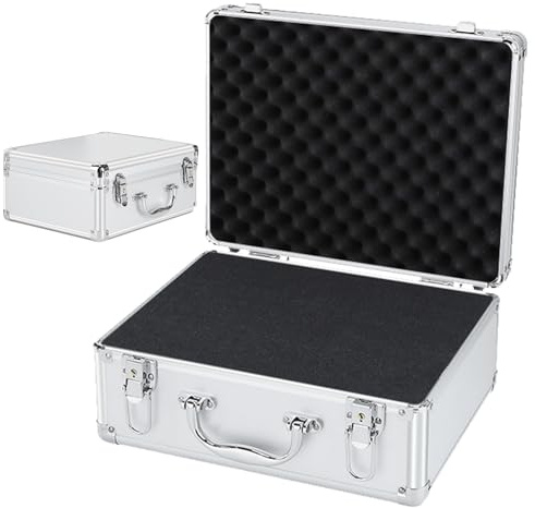 Vattentät hårväska resväska, aluminiumväska Truck Storage Organizer Chest | Handtag Design Inbyggd Precision Instrument resväska med säkerhetslås för kvinnor