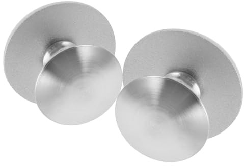 SOLUSTRE Maniglia Adesiva in Acciaio Inox 2 Pezzi, Installazione Facile, per Porte in Vetro Doccia e Ante Scorrevoli, Stile Moderno