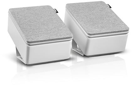 Teufel Reflect 2 Dolby Atmos - Par de altavoces con Dolby Atmos, como altavoces de presencia, altavoces de altura frontal o altavoces traseros normales, sistema de cine en casa (blanco)