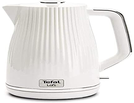 Tefal Wasserkocher Kunststoff 1,7 l 2400 W Elektrisch Teekocher Wasserkessel Loft Weiß | Herausnehmbarer Kalkfilter | BPA FREE | KO250830 | Auto-Off