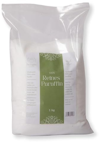 BwLights - Cera di paraffina di alta qualità in varie dimensioni (1 kg) di colore bianco | Pellet di cera da sciogliere per creare la tua candela | 100% paraffina