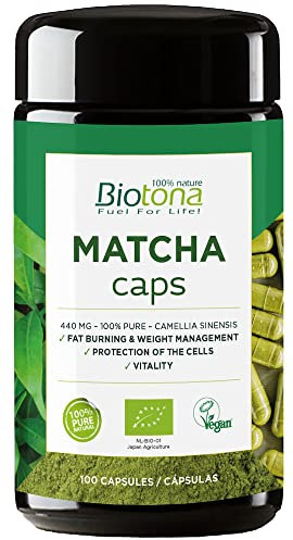BIOTONA MATCHA 100cap – soin conçu pour une utilisation régulière, boîte de 100 gélules, convient à ceux qui recherchent un produit fiable au quotidien et associe fonctionnalité pratique et sensation