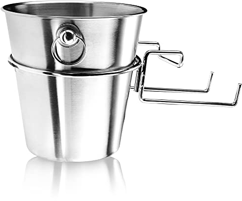 COM-FOUR® Raffreddatore per champagne con supporto da tavolo - secchio refrigerante per spumante, vino e champagne