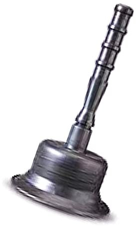 Bricoloco Desatascador tuberías a presión doble campana grande caucho natural. 115 mm. Succión doble mejorada. Para todo tipo de desagües, baños, cocinas, duchas o bañeras