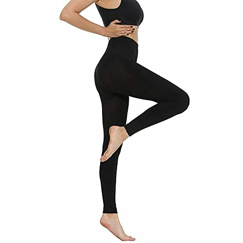 Women Thermal Fleece Winter Leggings Warm Soft and Cozy Fleece in Sizes S-XXL (Small) Black