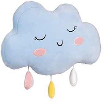 Colourbook - Cuscino Decorativo Sweet Dreams, Tessuto Felpato, Lavabile in Lavatrice, Adatto a Bambini 3+, 35x45 cm,