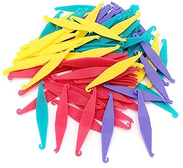 IERCZA Ganchos Elásticos Dentales - 16 Piezas Banda Elástica de Colocadores Ortodoncias, Placers Elásticos Dentales de Goma para Hospitales y Hogares Dentales