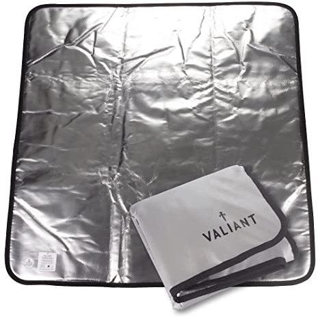 Valiant Tappetino protettivo per barbecue e braciere resistente al calore (68 cm x 68 cm)