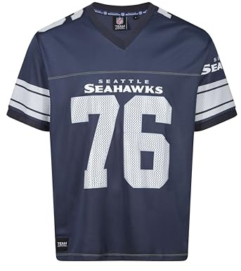 Recovered Seattle Seahawks Navy NFL Oversized Jersey Trikot Mesh Relaxed Top - XXL