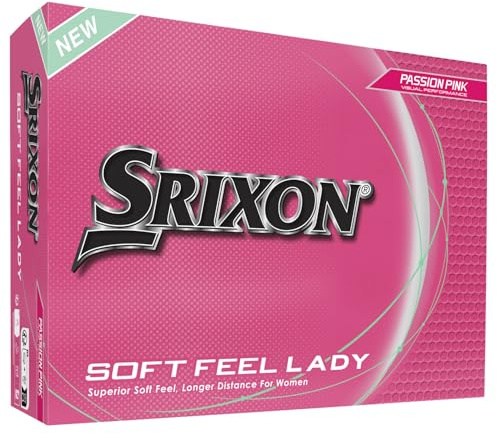 Srixon Soft Feel Lady Golf Balls, Soft Feel Lady 9, Pink