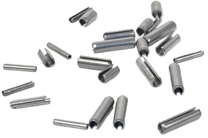 424 pz 304 Acciaio Inossidabile Roll Pin Assortimento Set Coppiglia Elastica Posizionamento Cilindrico Tensiono Molla del Tassello