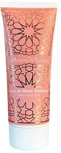 La Maison des Sultans - Eau de Rose Visage - Eau de Rose de Damas - Gelée Visage - Soin Visage Rose - Hydratant - Effet Bonne Mine - 98,7% Naturel - 75 ml - Fabriquée en France