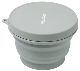 Fire-Maple Collapsible Camping Bowl | Portable Silicone Bowl with Lid | Hot-and-Cold Dinnerware for Backpacking Camping Travel Hiking (1000ml)