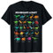 Dinosaurier-Arten Alphabet A-Z Dino ABC T-Rex Dinosaurier T-Shirt