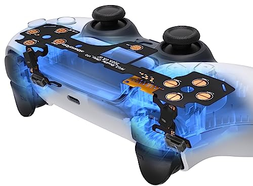 eXtremeRate Micro Switch - Light Version Clicky Hair Trigger Kit for ps5 Controller Shoulder Buttons, Ergonomic Micro Switch Bumper Trigger Buttons Mouse Click for ps5 Controller BDM-030