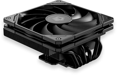 ID-COOLING IS-67-XT BLACK 67mm Height Low Profile CPU Cooler 6 Heatpipes CPU Air Cooler for HTPCs, ITX, and Small Form Factor Builds, 120x15mm Slim Fan, Support Intel LGA1700/1200/115X, AMD AM5/AM4