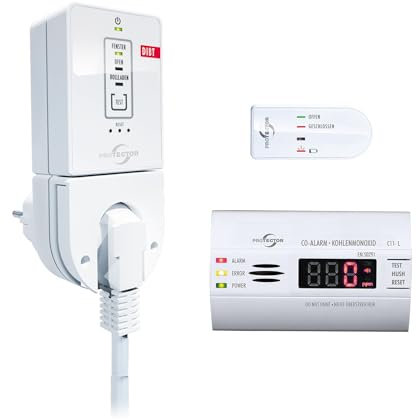 PROTECTOR AS-7020, Funk Abluftsteuerung mit DIBT Zulassung - Der sichere Funk Fensterkontaktschalter - erweiterbar mit Funk-Ofen und/oder Rollladen-Sender + CO Melder
