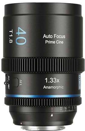 SIRUI 40mm T1.8 1.33x S35 Auto Focus Anamorphic E Mount Cine Lens